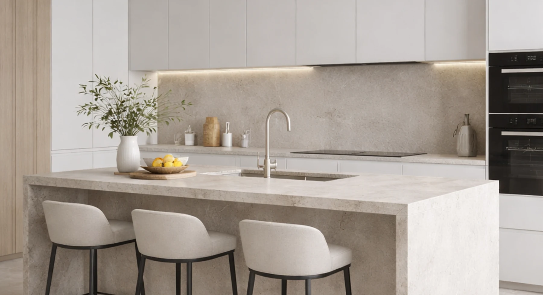 West Apartment living space